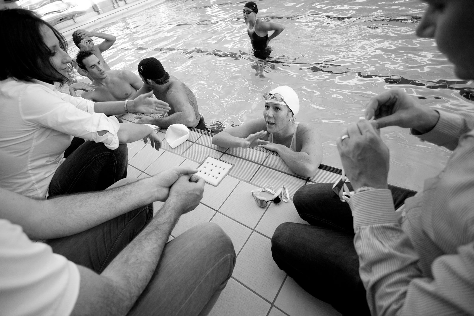 Italian Olympic swimming team documentary photography at Speedo Nottingham by Doug Marke — image 11 of 20