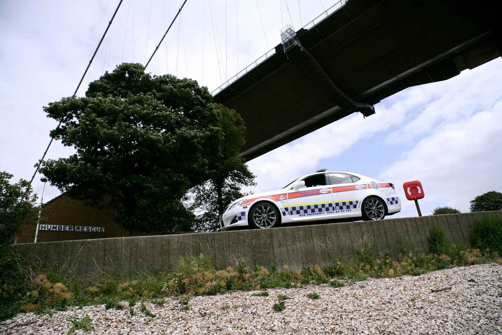 Police Lexus ISF brand photography for Toyota with Humberside Police by Doug Marke — image 5 of 7