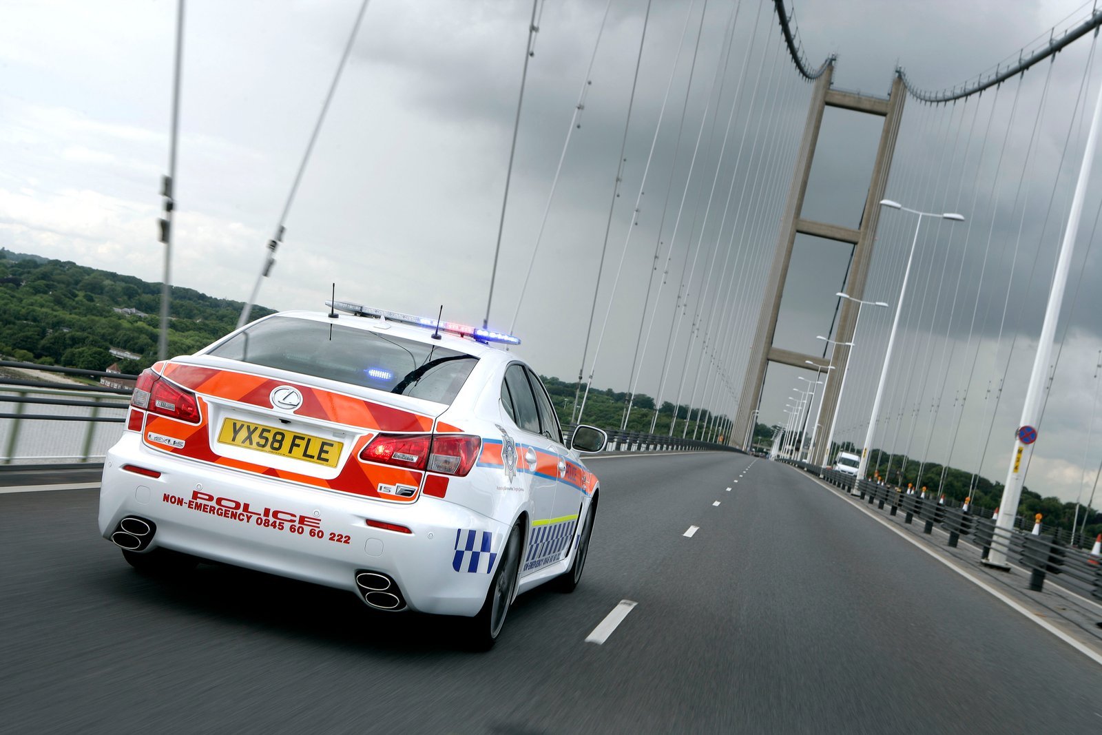 Police Lexus ISF brand photography for Toyota with Humberside Police by Doug Marke — image 3 of 7