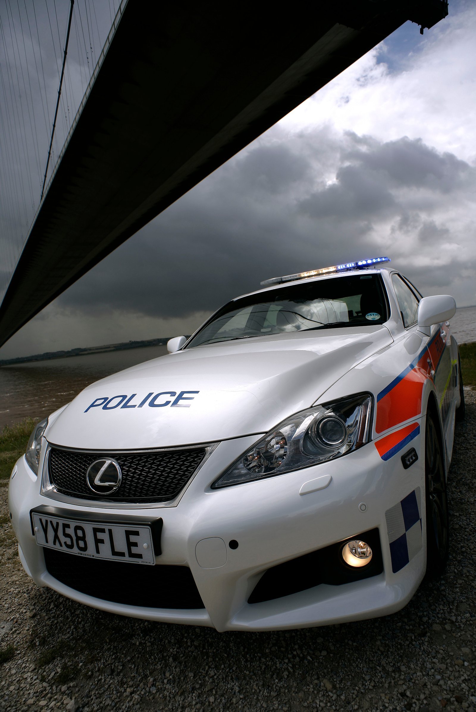 Police Lexus ISF brand photography for Toyota with Humberside Police by Doug Marke — image 4 of 7