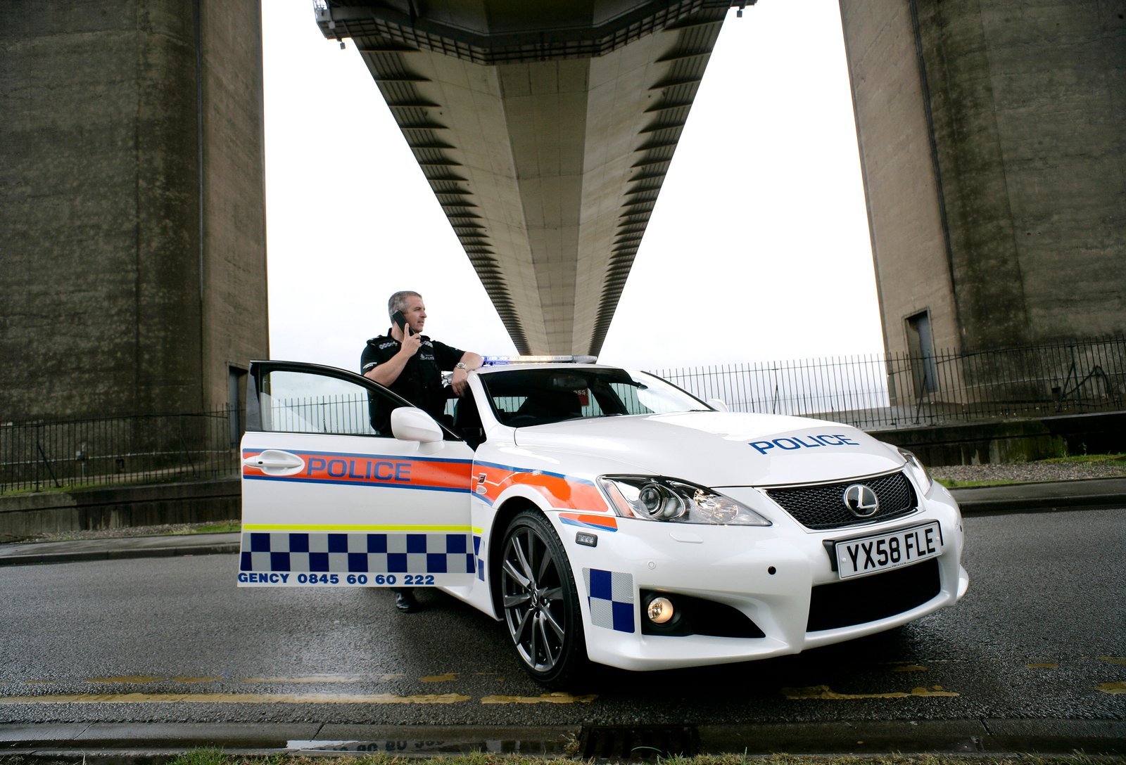 Police Lexus ISF brand photography for Toyota with Humberside Police by Doug Marke — project cover