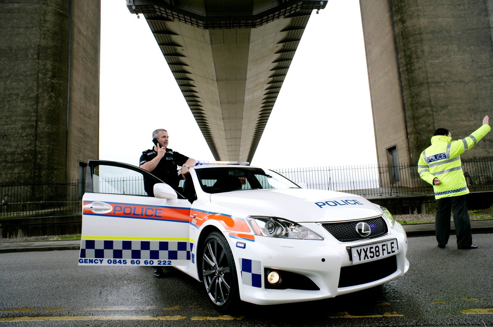 Police Lexus ISF brand photography for Toyota with Humberside Police by Doug Marke — image 1 of 7
