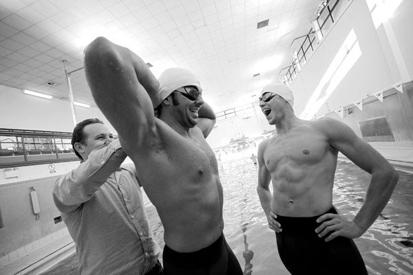 Italian Olympic swim squad documentary photography by Doug Marke.
