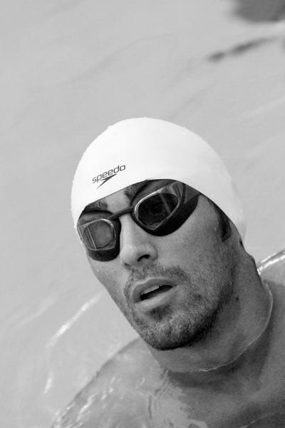 Italian swim team at Speedo Nottingham, documentary photography by Doug Marke.